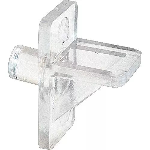 U 10136 1/4 de pulgada, plástico transparente, clavija de soporte de estante de bloqueo (8 consejos...