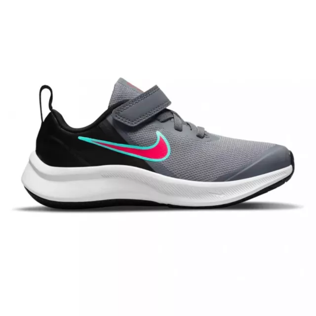 Scarpe Bambini Nike Star Runner grigio palestra ginnastica strappo tessuto corsa