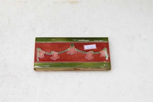 Old Circa 1930 Vintage Artdeco Ceramic Tile Border Made In Japan NH4380 12