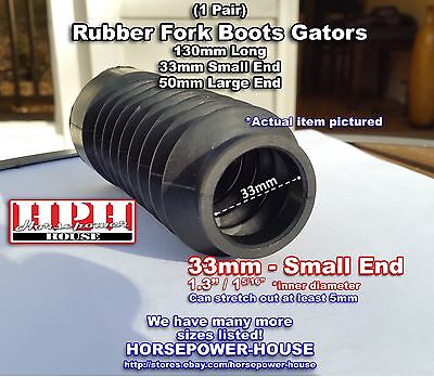 33mm Rubber Fork Boots Gators @ 60s 70s Honda CB400A CB400F CB400T CB400TI TII