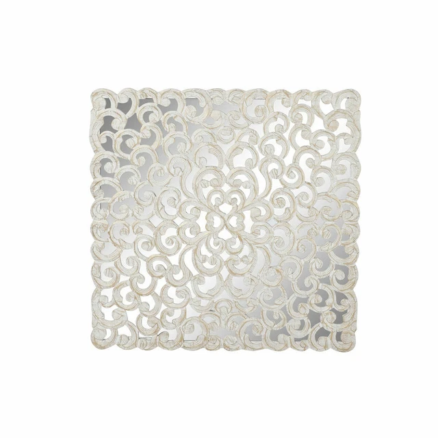 Décoration murale DKD Home Decor Miroir Bois MDF [120 x 3 x 120 cm]