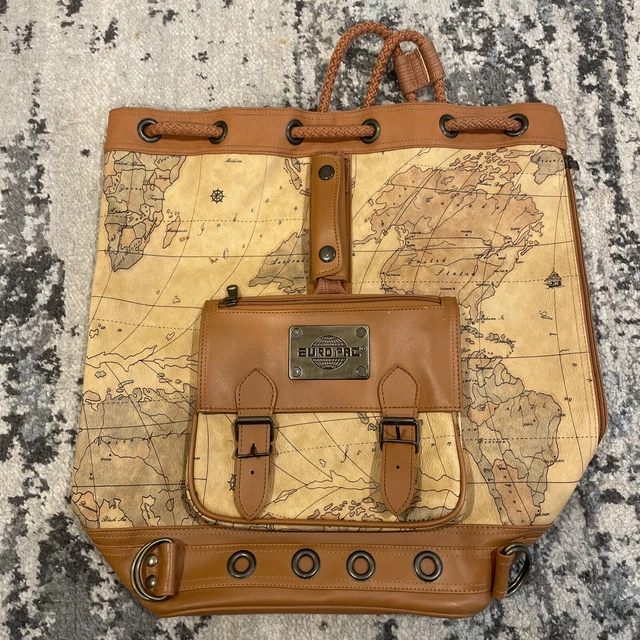 EUROPAC COLLECTION RUCKSACK Globe Map World Print Weekender  display picture 3