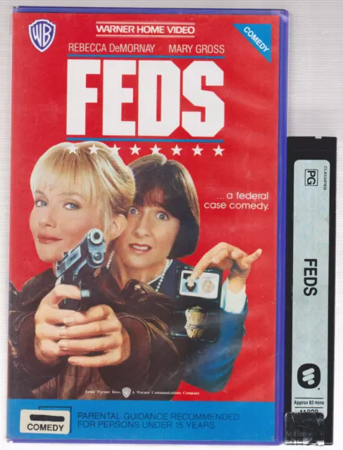 RARE BETA Video Tape FEDS Big Box Ex-Rental Betamax Warner Home DeMornay