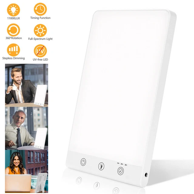 Lámpara de luz diurna terapia de luz SAD regulable lámpara LED 11000 LUX