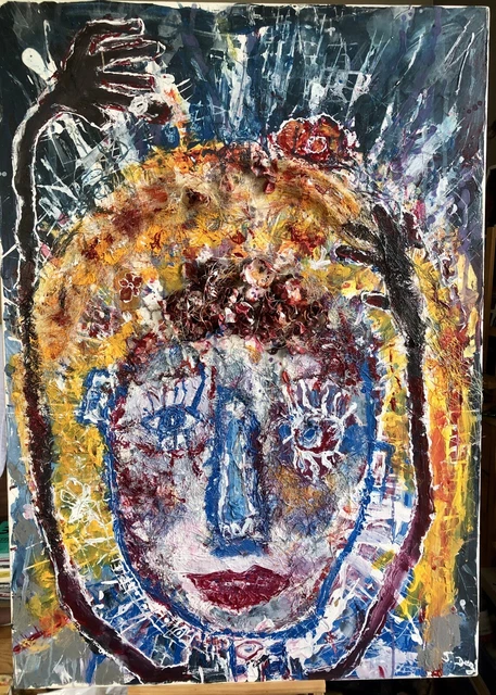 Jimmy Lee Sudduth art brut/outsider art Peinture sur bois