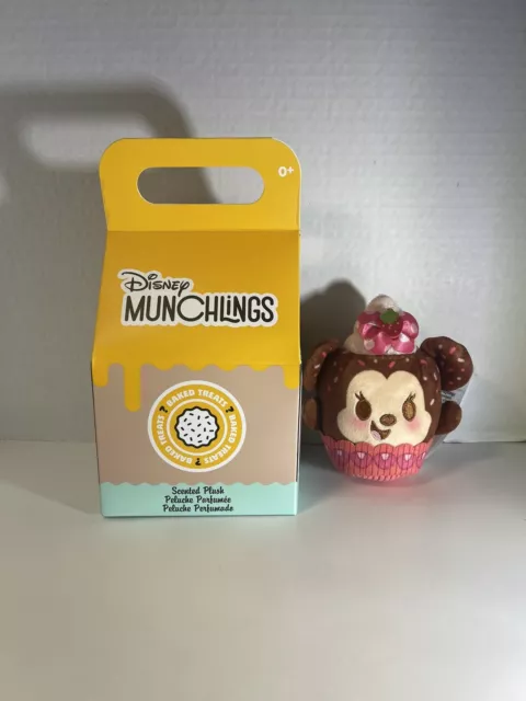 Disney Munchlings Baked Treats Minnie Mouse Strawberry Cupcake Scented Plush