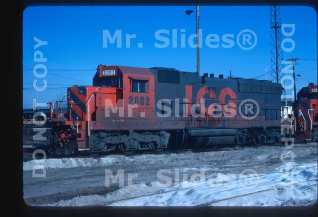 Original Slide ICG Illinois Central Gulf SD20 2002 Homewood IL 1981