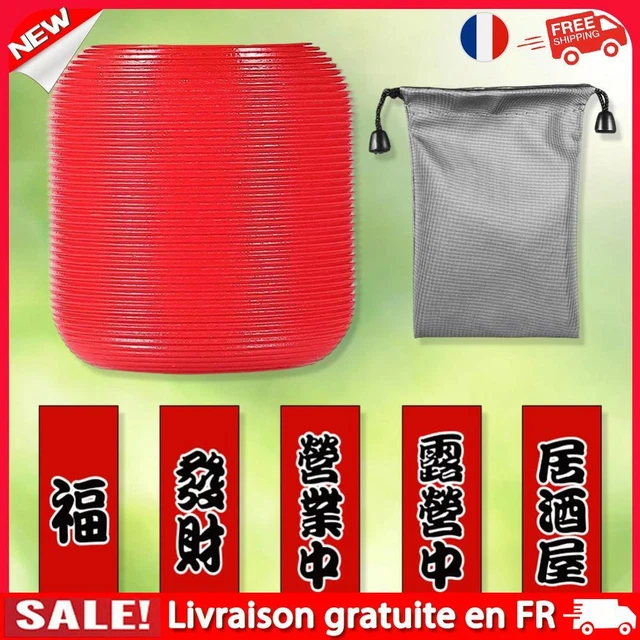 Tbest Lanterne de camping solaire Lanternes solaires portatives LED abat-jour Vintage conception