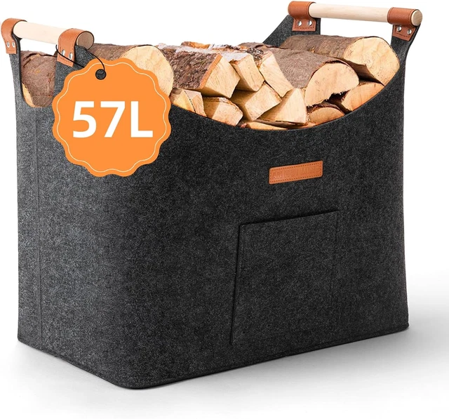 HEIBI CESTO LEGNA Da Ardere In Acciaio Inox Cesto Legna Da Ardere