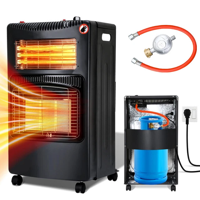 Gasheizung Heizstrahler 4200W Heizung Elektroheizung Gasheizofen Heizgerät