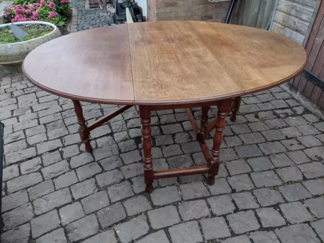 Large Oak Gate Leg Table