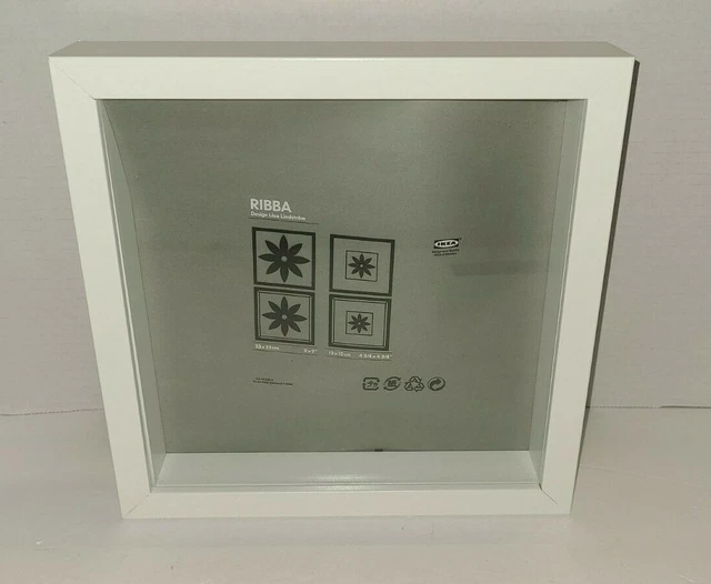 IKEA RIBBA SQUARE Frame Shadowbox 9” x 9” (23 x 23cm) Black 000.780.32