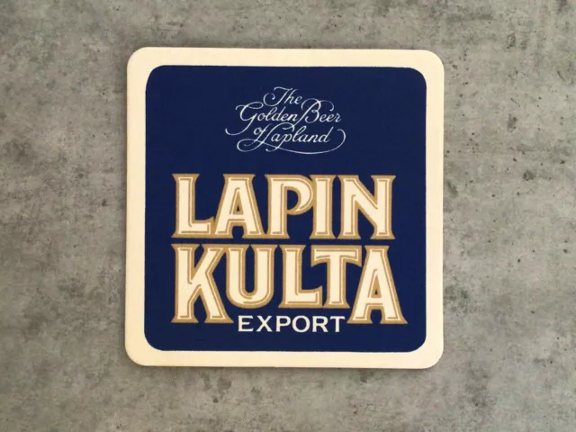 Bierdeckel Coaster Beermat - Lapin Kulta Export - The Golden Beer of Lapland