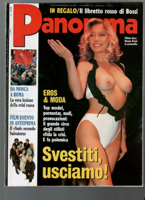 Rivista vintage magazine PANORAMA n. 1293, 1991 - Moana Pozzi in passerella