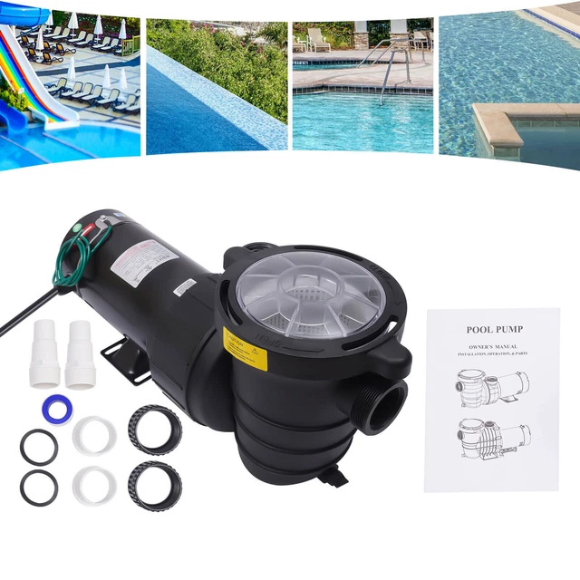1.5HP IN/ABOVE GROUND Swimming Pool Pump Sand Filter Pump Strainer