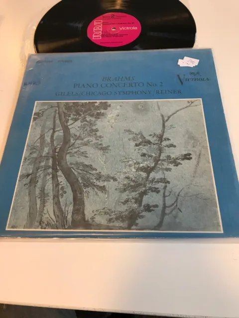 Brahms- Piano Concerto No2 LP Gilels/ Reiner 2282