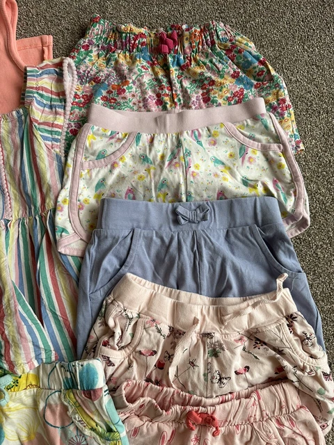 girls summer bundle age 2-3 tops shorts inc next 4