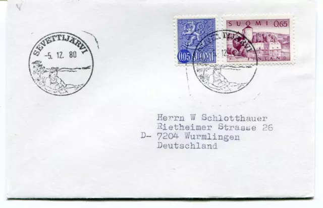 1980 SEVETTIJARVI Suomi Finland Wurmlingen Polar Antarctic Cover