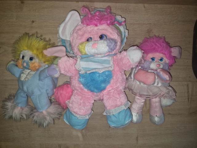 VINTAGE Peluche POPPLES cuisinier Chef série costume Mattel 28 cm