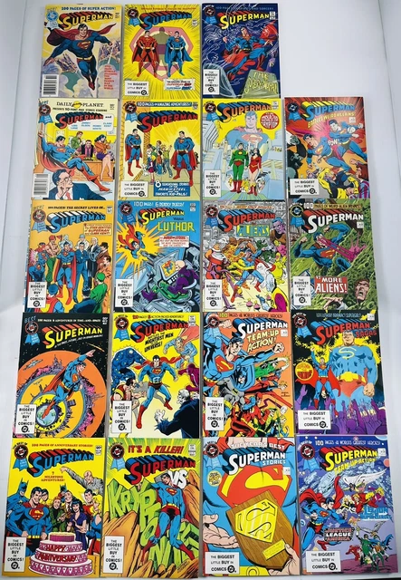 19 Superman Best Of Dc #1-66 Run Blue Ribbon Digest Dc 1979  Vf/Nm To Nm