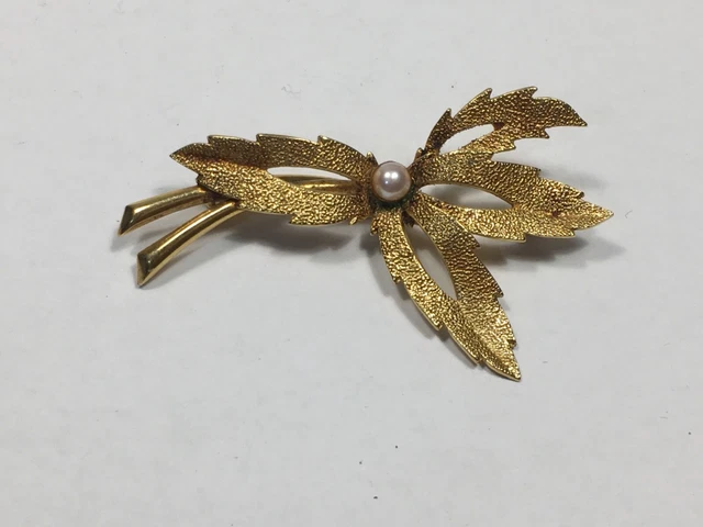 Broche Ancienne Plaqué Or Bicolore - Pierre Bleue - Vintage Et élégante