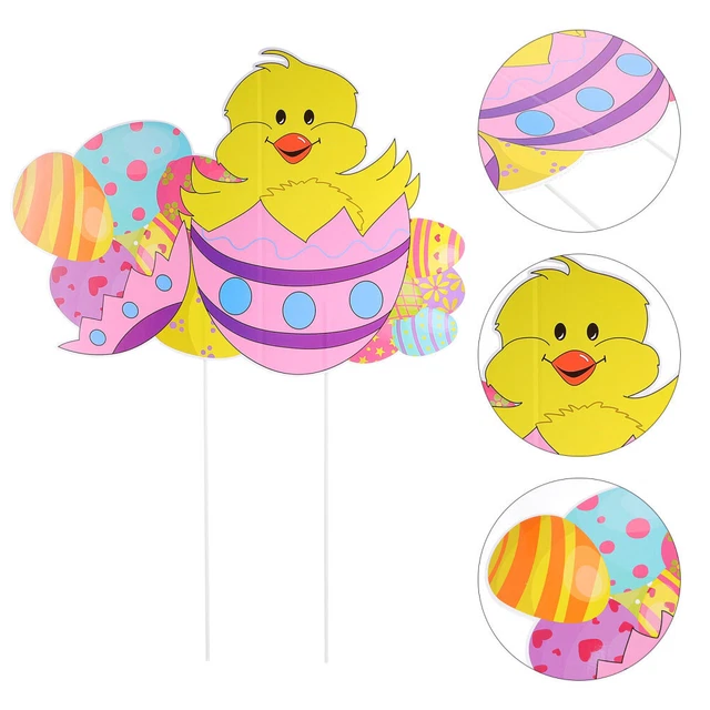 Tavola cava cartolina di Pasqua pali per insegne per prato lettera un ornamento
