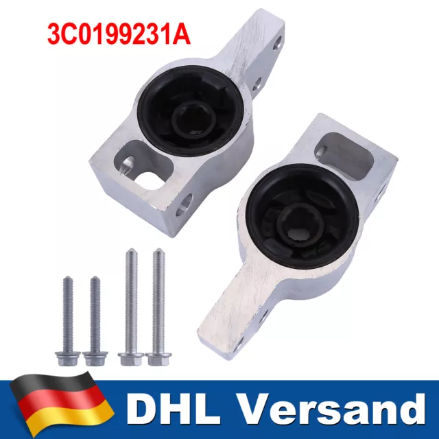 NEU 2x QUERLENKERLAGER + SCHRAUBEN VORNE FÜR VW PASSAT SHARAN TIGUAN 3C0199231A