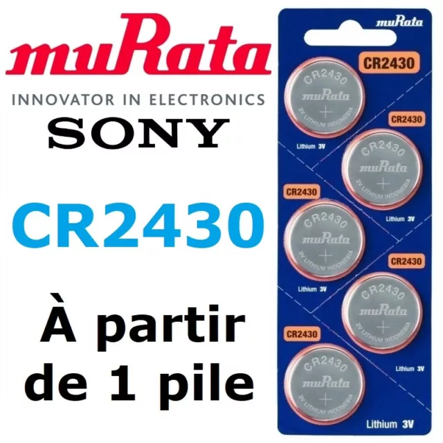 Pile Bouton CR2430 / CR 2430 / MURATA ex SONY / 3V Lithium