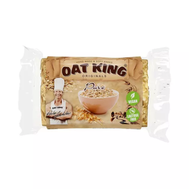 Oat King Haferriegel, 10 x 95 g Riegel, Pure (vegan)