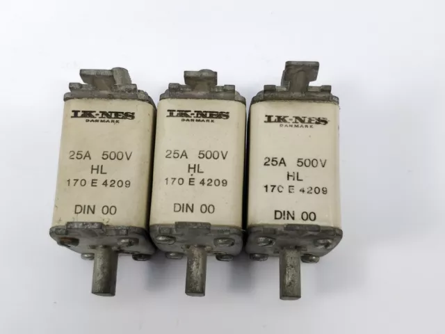 Lk / Bussmann 170E4209 Fusible 25A 500V Hl 3 Scp 3