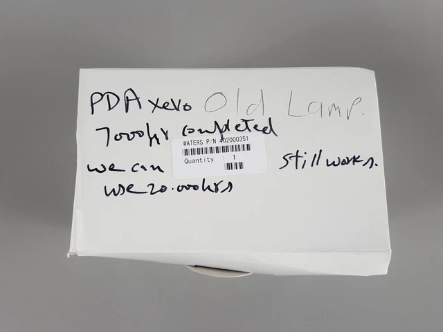 Waters P/N 402000351 UV/Vis Detector Deuterium Lamp Lab