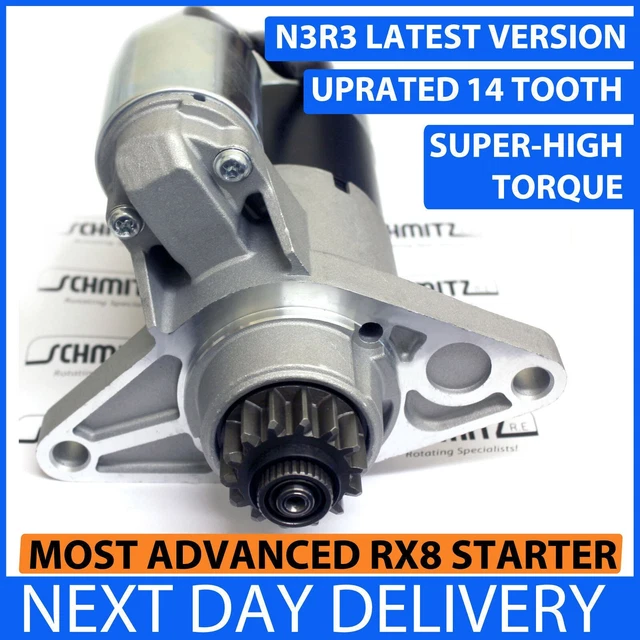 MAZDA RX8 STARTER MOTOR UPRATED 2.2kW HIGH TORQUE 14TOOTH N3R3 fits