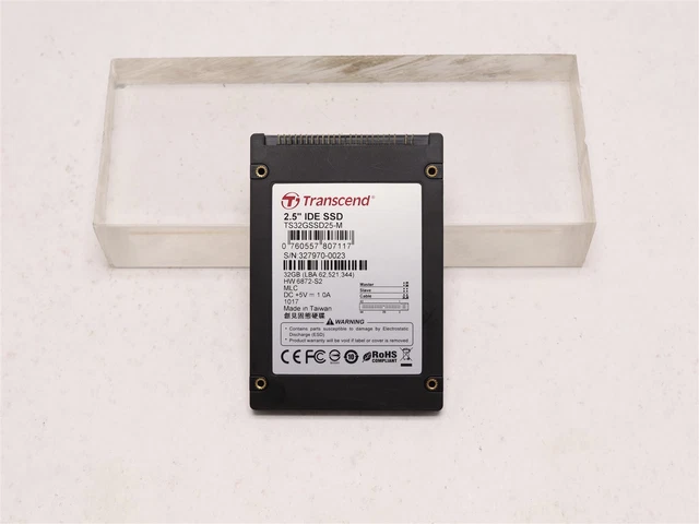 ▼Transcend 2.5'' IDE SSD 32GB④ Transcend 32GB, 2.5