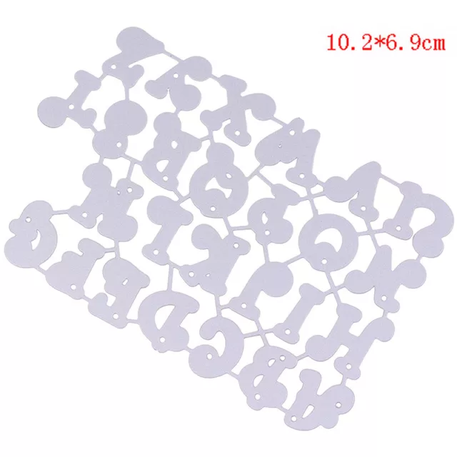 1 Set Lettre Alphabet Métal Matrices De Découpe DIY Scrapbooking Papier Carte 2