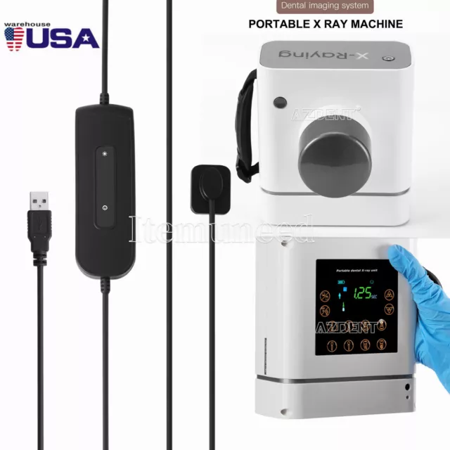 US Dental Mobile Digital X Ray Machine / Image RVG X-Ray Sensor 1.5/1.0 Size