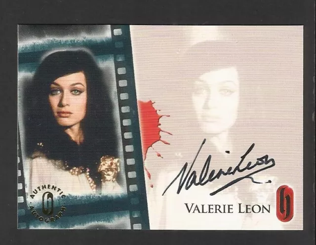 Valerie Leon Signed Autograph Card Authentic  2007 Strictly Ink Hammer Horror