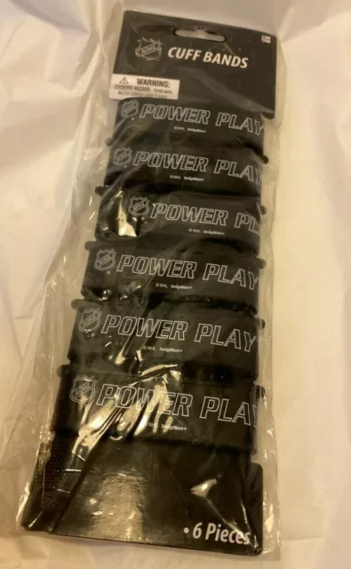 NHL Hockey Power play bracelet Cuff Bands bag of 6 393861 party favors Gear New