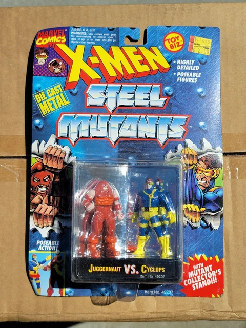 1994 Toybiz Marvel X-Men Steel Mutants Juggernaut Vs Cyclops Moc