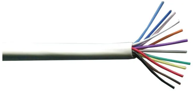 PRO POWER - 12 Core Alarm Cable, 0.22m², White, 100m