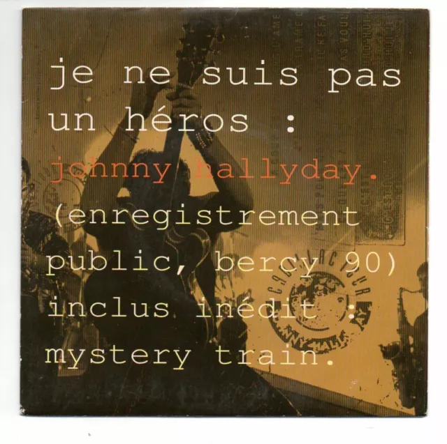 Sp 45 Tours Johnny Hallyday Je Ne Suis Pas Un Heros Tres Bon Etat