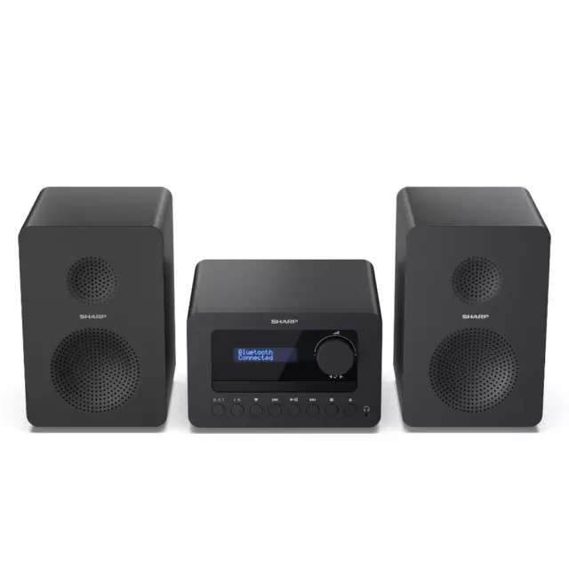 SHARP Tokyo FM Hi Fi Micro Sound System Bluetooth 5.0 Radio CD XL-B514(BK)