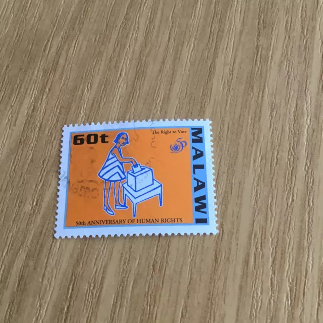 briefmarken,Malawi 60 t, Erklärung der Menschenrechte.              Z1