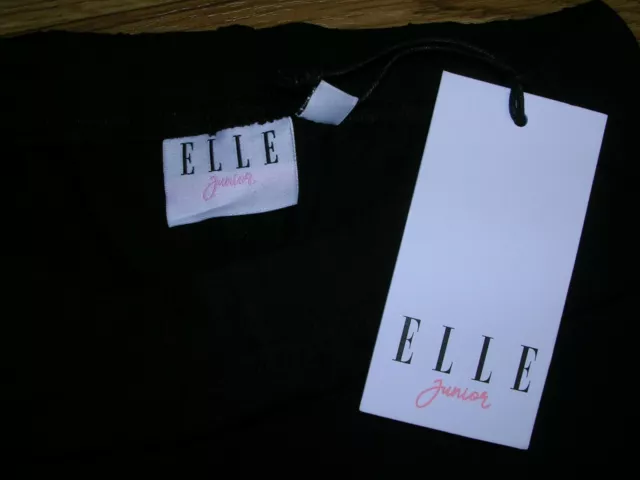 Pantaloncini da ciclismo neri nuovi con etichette Elle Designer età 8-9 134 cm NUOVI 2