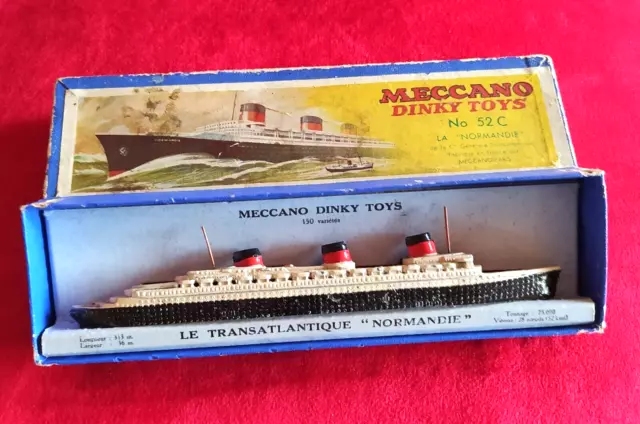 Maquette Paquebot "Normandie" Dinky Toys Meccano Made In France Dans Sa Boite