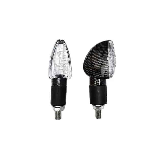 77206002A 1 COPPIA FRECCE ARROW CARBON LOOK CORTE OMOLOGATE Per MOTO - Foto 2