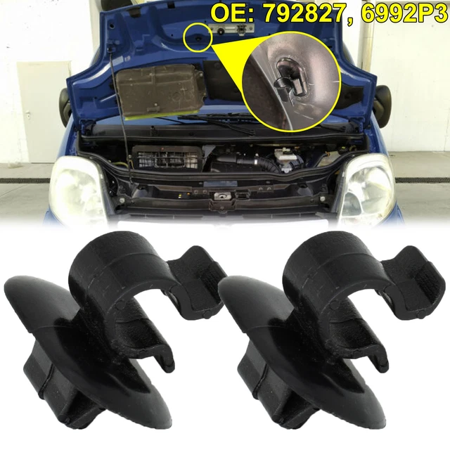 LST Bonnet Rod Retainer Clips For Vauxhall Corsa C, Meriva A, Tigra B – 2-Pack