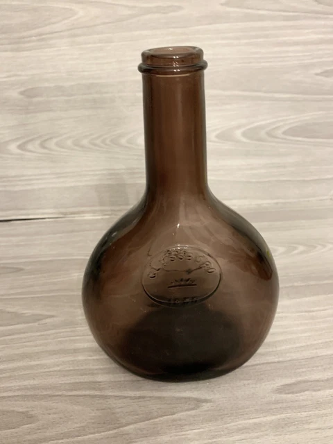 Vtg. Vase Bottle, Glassboro 1850 Deep Purple Glass Decanter, Wheaton NJ