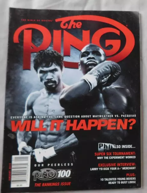 Floyd Mayweather Jr. vs. Manny Pacquiao - January 2012 The RING Magazine - vg/ex