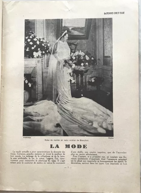 La Femme Chez Elle n° 576 du 1 Juin 1934 revue mode couture broderie lingerie 2
