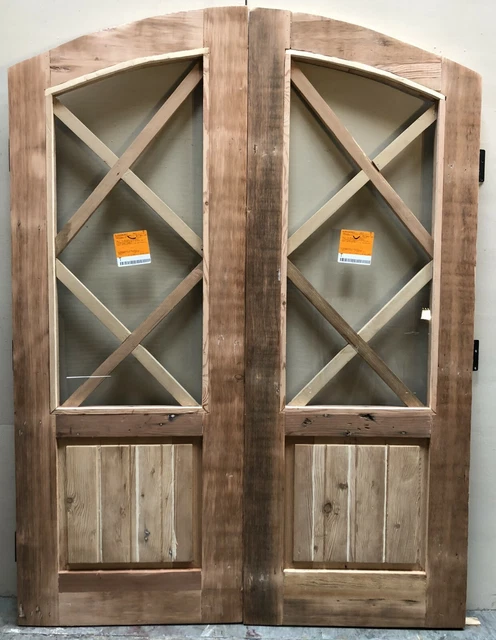 Rustic door solid wood oak mahogany alder birch maple Choose species/size glass 5